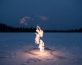 Benedikt Partenheimer, Methane experiment, Alaska 2017, aus der Serie: Memories of the Future