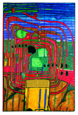 Friedensreich Hundertwasser, 460 HOMMAGE AU TACHISME, 1961