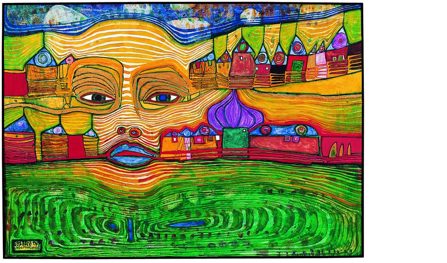 Friedensreich Hundertwasser, 691 IRINALAND ÜBER DEM BALKAN, 1969