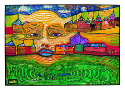 Friedensreich Hundertwasser, 691 IRINALAND ÜBER DEM BALKAN, 1969